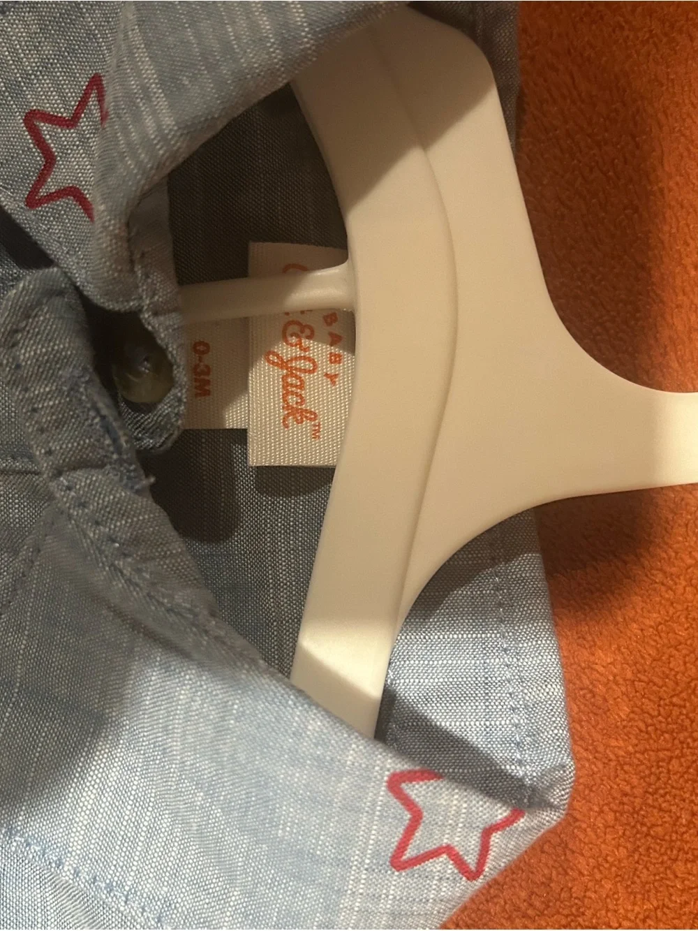 Gymboree Light Blue Star Button-Front Shirt with Navy Shorts